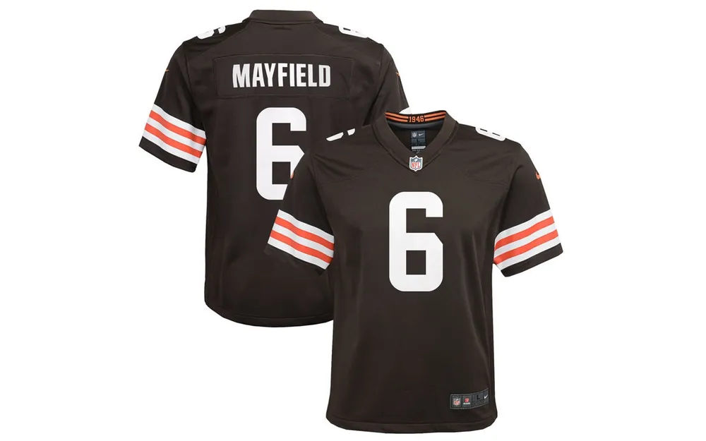 Nike Big Boys and Girls Cleveland Browns Game Jersey - Baker Mayfield