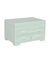 Mele Co. Bianca Wooden Jewelry Box in Seafoam Finish