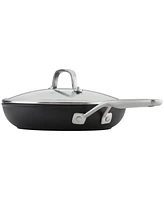 KitchenAid Hard-Anodized Induction Frying Pan with Lid, 10", Matte Black