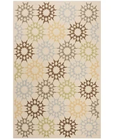 Martha Stewart Collection Quilt MSR1843A Creme 7'9" x 9'9" Area Rug