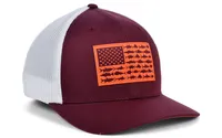 Columbia Virginia Tech Hokies Pfg Fish Flag Stretch-fitted Cap