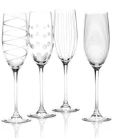 Mikasa "Clear Cheers" Flutes, Set Of 4