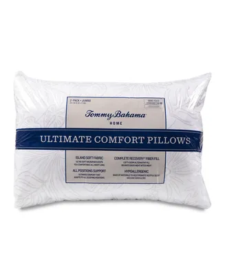 Tommy Bahama Home Ultimate Comfort 2 Pack Standard Pillows (A $50.00 Value)