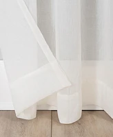 Silvia 50" x 120" Crushed Semi-Sheer Curtain Panel