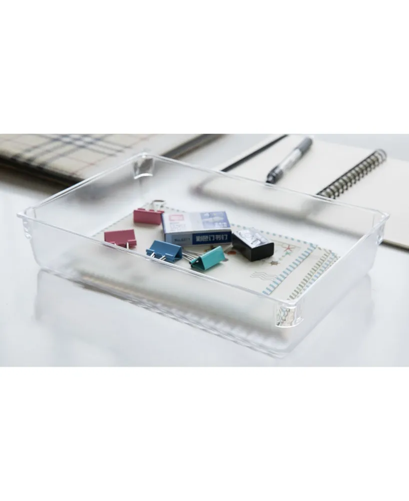 Vintiquewise Clear Plastic Large Drawer Organizers