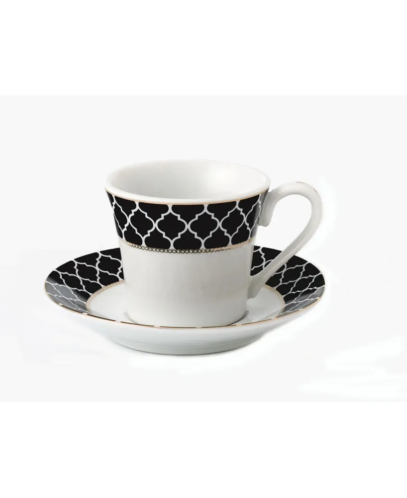 Lorren Home Trends 12 Piece 2oz Espresso Cup and Saucer