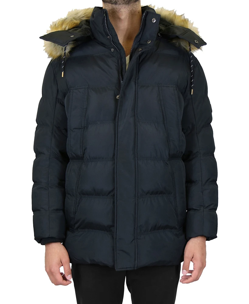 Galaxy By Harvic Men's Heavyweight Parka with Detachable Hood