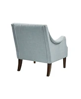 Madison Park Qwen 33.5" High Button Tufted Accent Chair