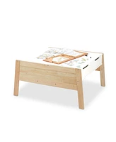 Melissa and Doug Wooden Art and Activity Table with Bins