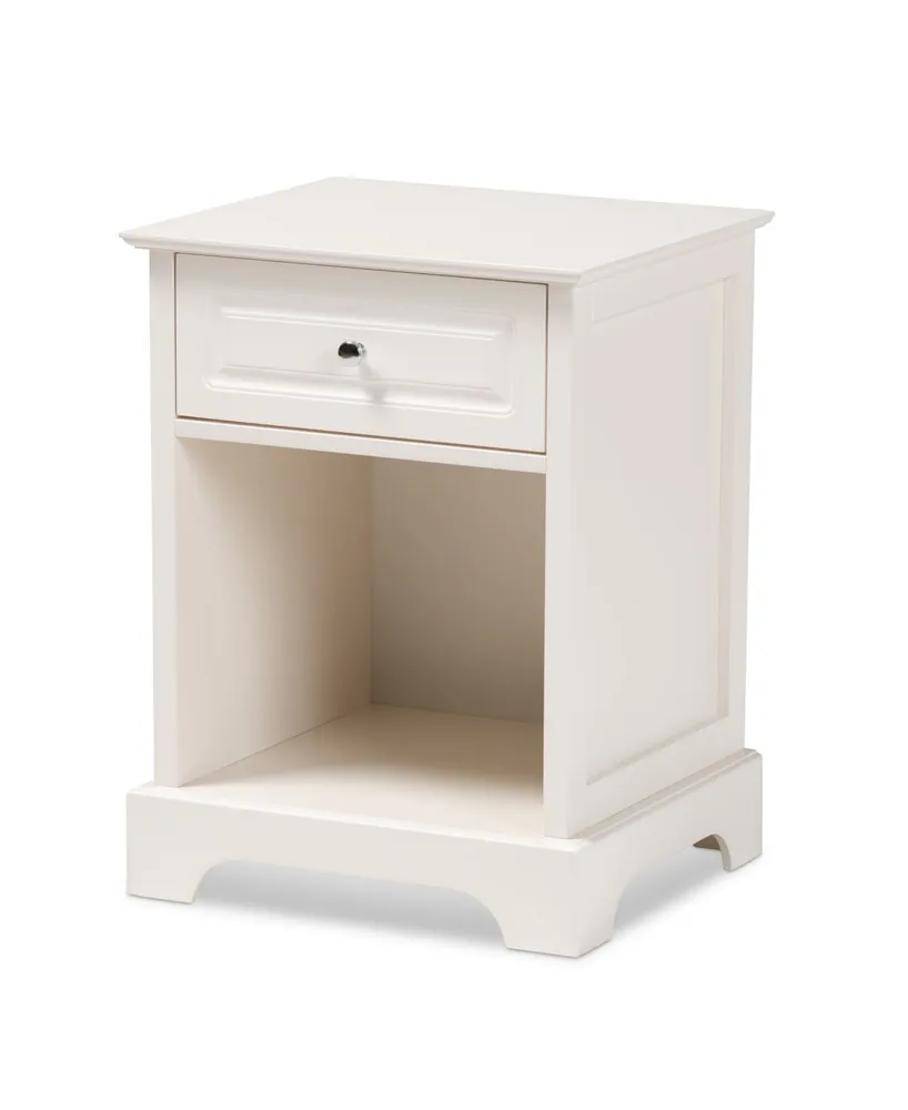 Baxton Studio Chase 1-Drawer Nightstand