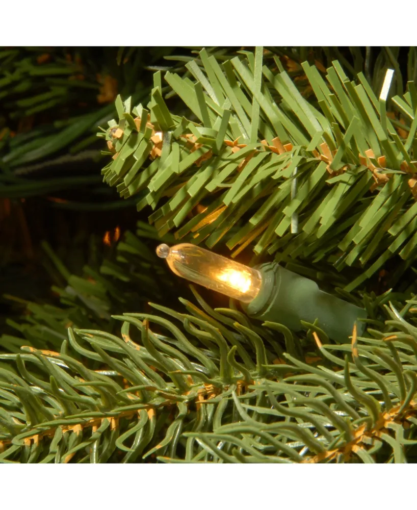 National Tree Company 4' Poly Jersey Fraser Fir Entrance Tree in Dark Bronze Plastic Pot with 100 Clear Lights-ul