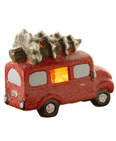 National Tree Company 6.7" Terra Cotta Truck with Battery Operated Led Lights