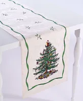 Spode Christmas Tree Ivory/Green 72" Runner