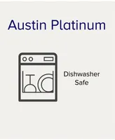 Austin Platinum 50-Piece Dinnerware Set, Service for 8