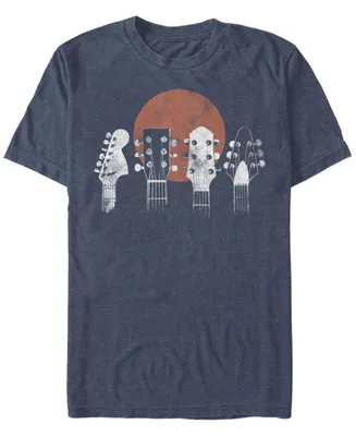 Fifth Sun Men's Generic Additude Guitar Heads Short Sleeve T-shirt