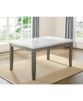 Closeout! Emily Marble Rectangular Dining Table