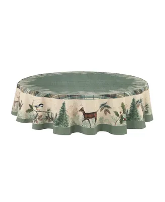 Laural Home Woodland Forest Table Cloth 70 Round