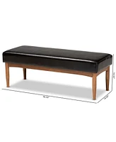 Arvid Mid-Century Modern Dining Bench