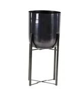 Bucket Planter with Stand, Set of 2