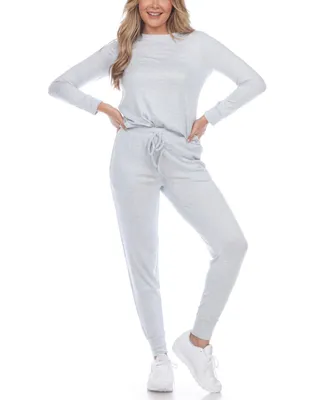 White Mark Women's 2pc Loungewear Set