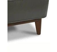 Jollene Leather Ottoman with Wood Trays, Created for Macy's