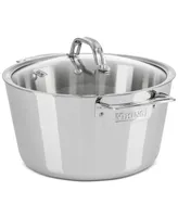 Viking Contemporary Stainless Steel 3-Ply 5.2-Quart Dutch Oven with Glass Lid