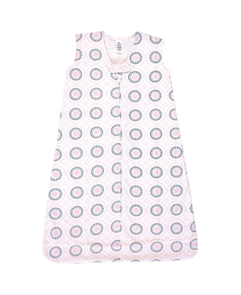 Yoga Sprout Baby Girls Sleeveless Jersey Cotton Sleeping Bag, Sack, Blanket, Fresh Floral, 12-18 Months