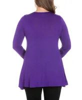 Women's Plus Poised Swing Tunic Top