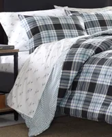 Eddie Bauer Lewis Plaid Atlantic Duvet Cover Set, King