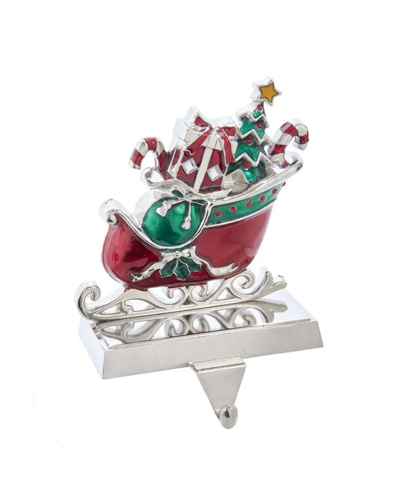 Kurt Adler 7.3" Metal Sleigh Stocking Hanger