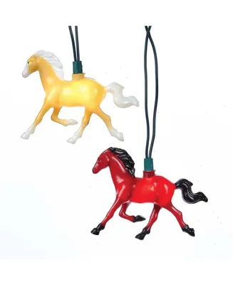 Kurt Adler 10-Light Running Horse Indoor or Outdoor Light Set