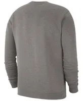 Men's Nike Heather Gray Oklahoma Sooners Club Fleece Sweatshirt