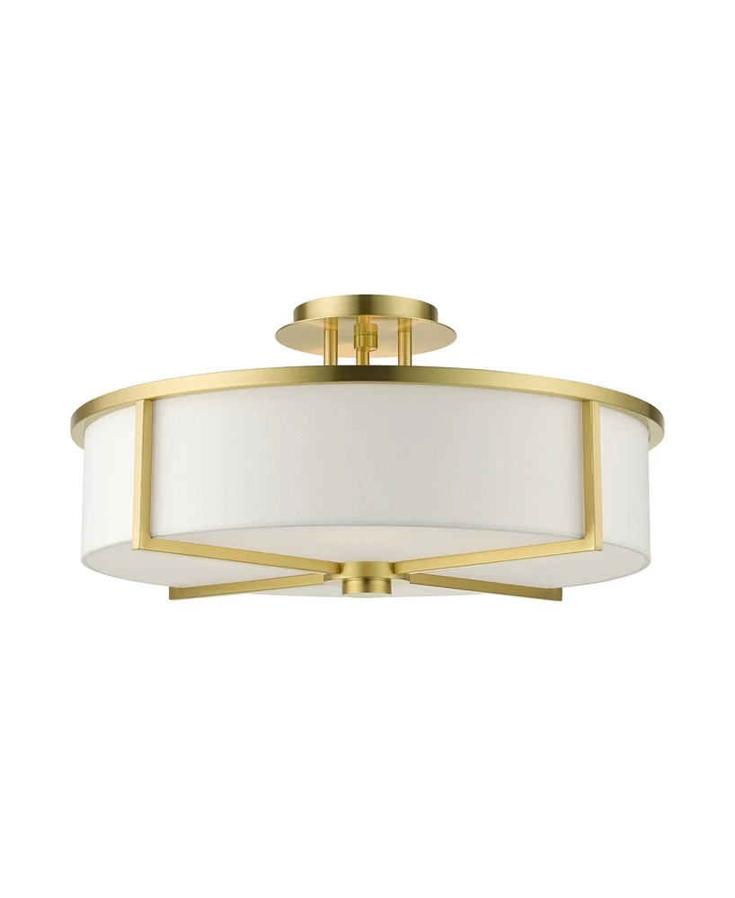 Wesley 4 Lights Semi Flush