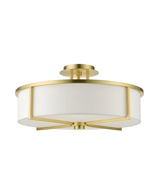 Wesley 4 Lights Semi Flush