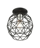 Geometric 1 Light Flush Mount