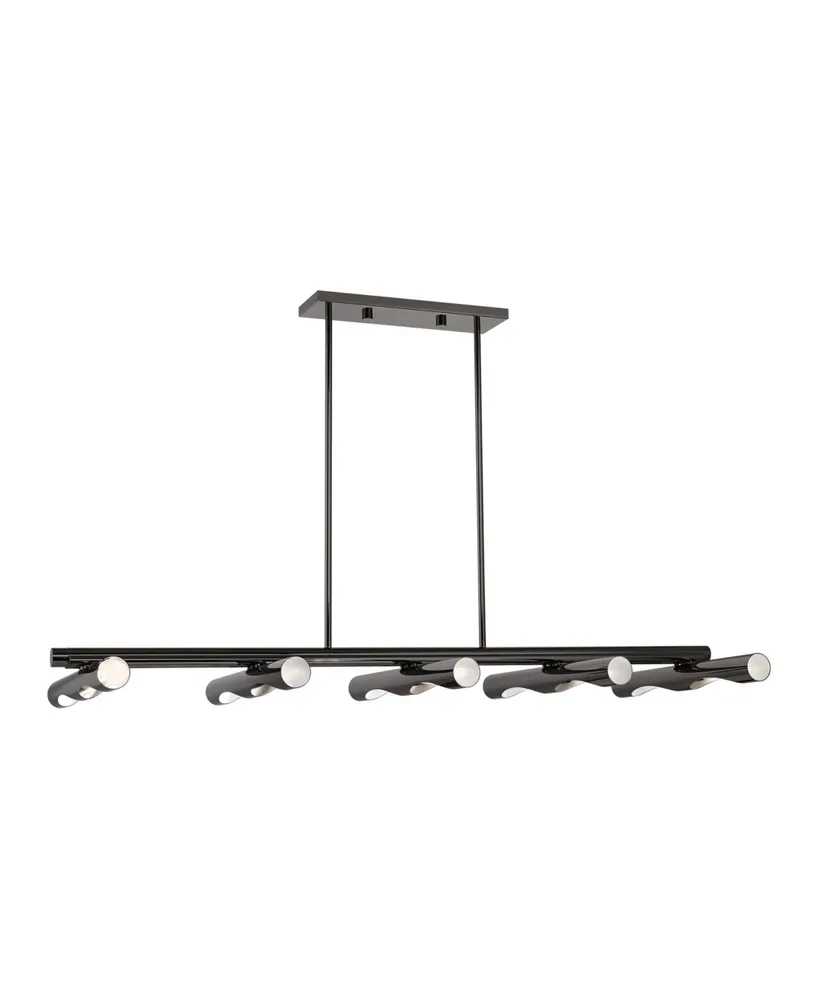 Acra 10 Light Linear Chandelier