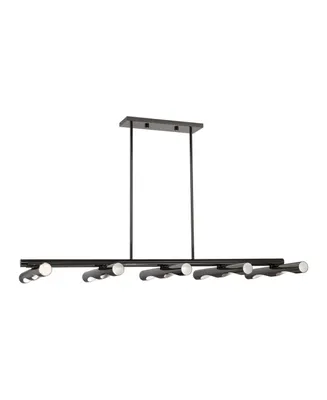 Acra 10 Light Linear Chandelier