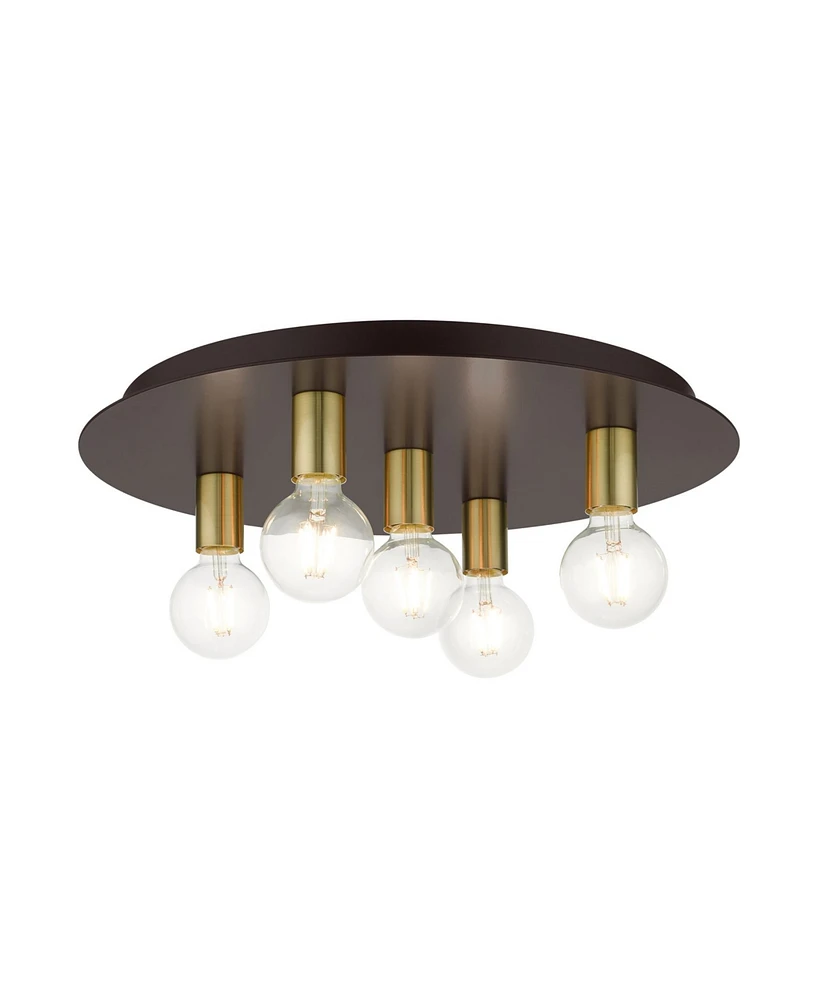 Hillview 5 Lights Flush Mount