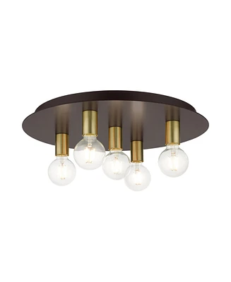 Hillview 5 Lights Flush Mount