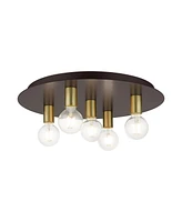 Hillview 5 Lights Flush Mount