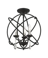 Aria 3 Lights Convertible Chandelier or Semi Flush