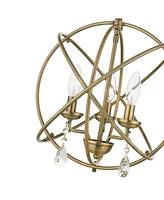 Aria 3 Lights Convertible Chandelier or Semi Flush