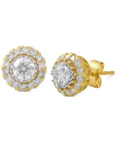 Diamond Halo Stud Earrings (1 ct. t.w.) in 10k Gold