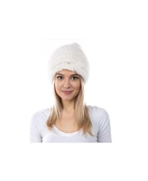 Marcus Adler Women's Cozy Stretch Luxe Faux Fur Pom Hat