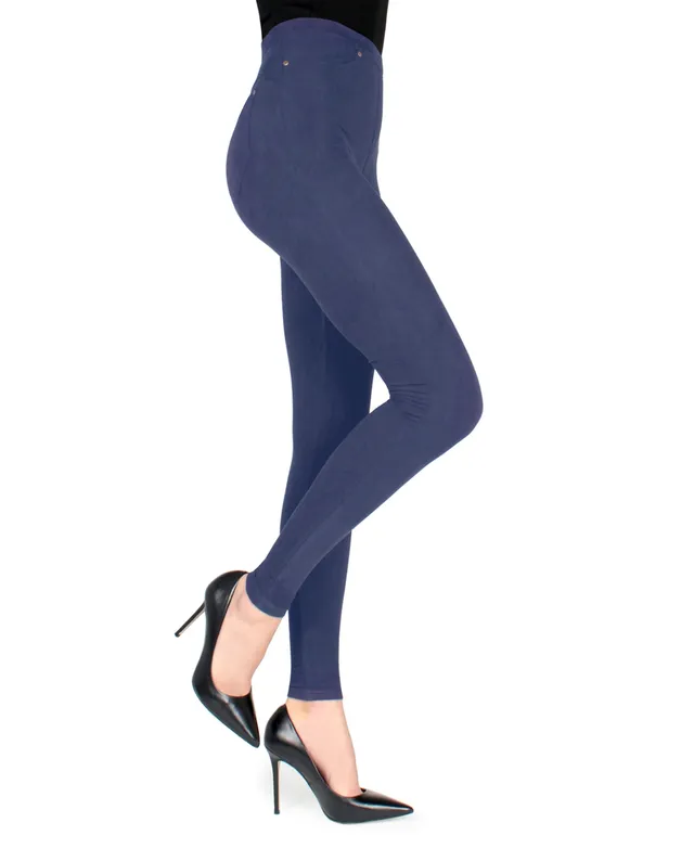 Calvin Klein Women's High Waist Micro Fleece Pull-On Leggings - Macy's