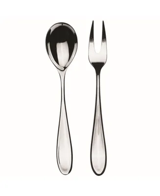 Mepra Serving Set Fork and Spoon Forma Flatware Set, Set of 2 - Silver
