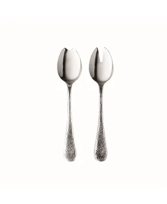 Mepra Salad Servers Fork and Spoon Flatware Set, Set of 2 - Silver