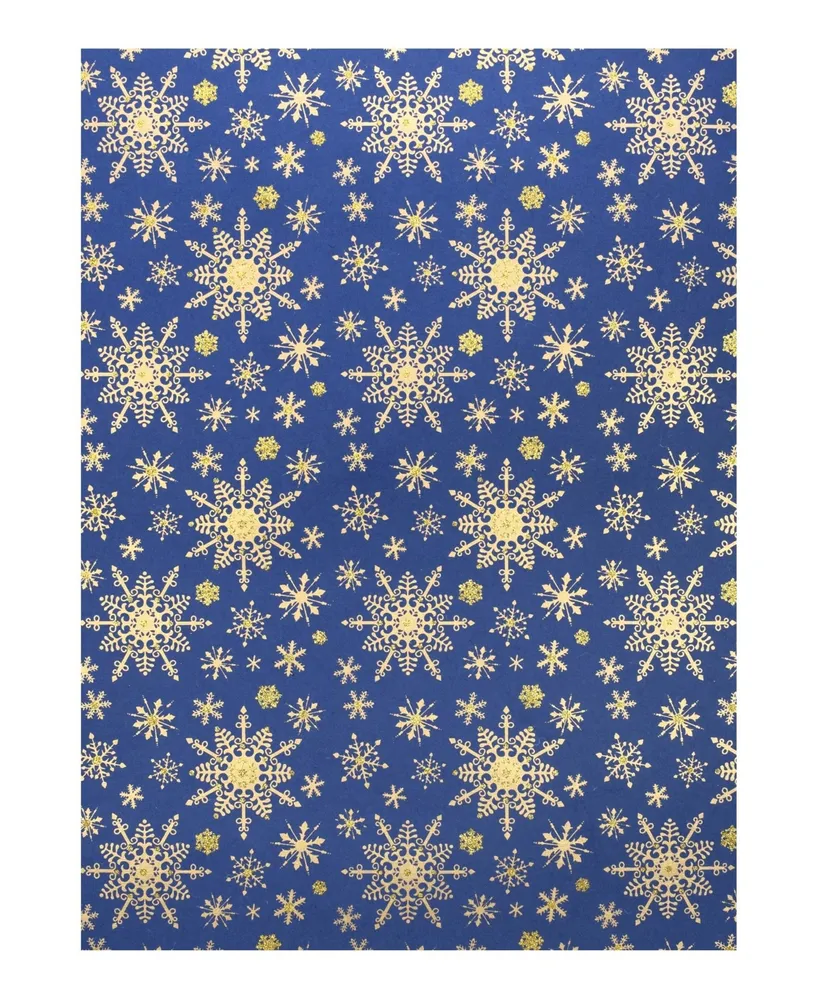 Rich Blues Assorted Gift Wrap and Tags,Set of 3
