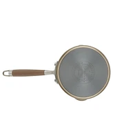 Anolon Advanced Home Hard-Anodized Nonstick Straining Saucepan, 2-Quart