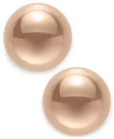 Gold Ball Stud Earrings (8mm) 14k Yellow, White or Rose